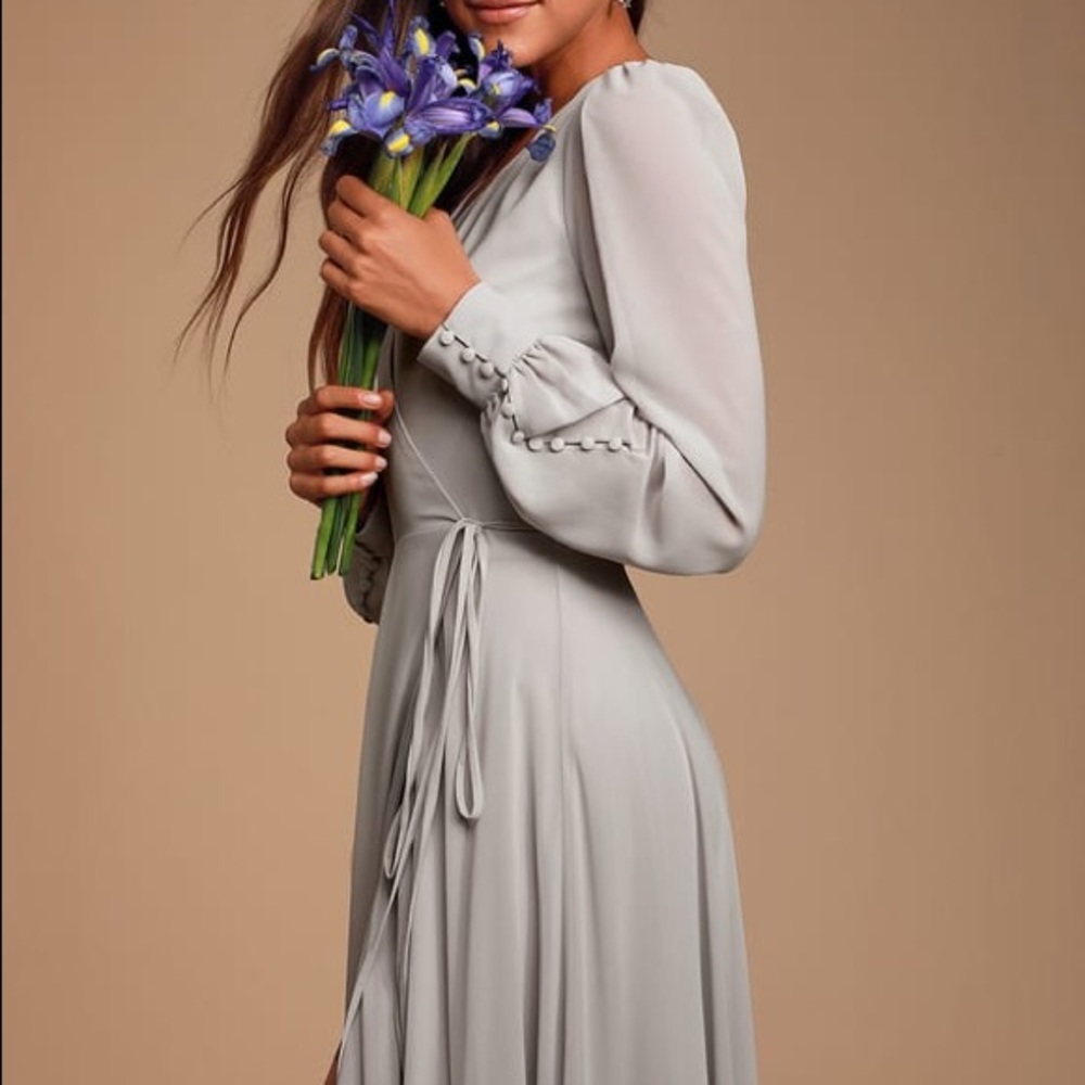 Lulu’s My Whole Heart wrap maxi dress—BRAND NEW - Picture 3 of 3